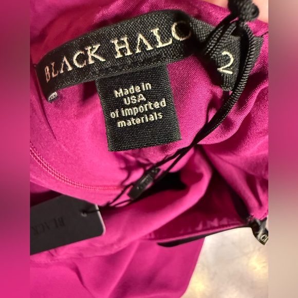 Black Halo Fuchsia Ruffle Jumpsuit - Picture 5 of 6